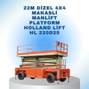 22 m dizel 4x4 makasli manlift platform holland lift hl 220d25