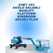 24mt 4x4 akulu eklemli manlift platform sinoboom ab18ej plus